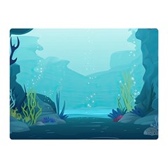 Intro Youtube Background Wallpaper Aquatic Water 2 Premium Plush Fleece Blanket (mini) by Pakemis