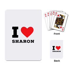 I Love Sharon Playing Cards Single Design (rectangle) by ilovewhateva