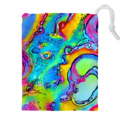 Marble Art Pattern Drawstring Pouch (4xl) by GardenOfOphir