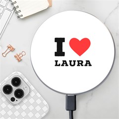 I Love Laura Wireless Fast Charger(white) by ilovewhateva