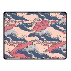 Waves Ocean Sea Water Pattern Rough Seas Fleece Blanket (small) by Pakemis