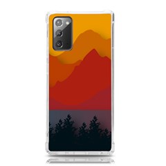 Mountain Forest Nature Scenery Art Mountains Samsung Galaxy Note 20 Tpu Uv Case by Wegoenart
