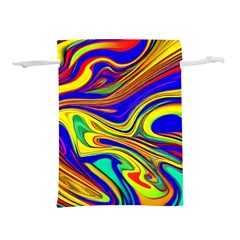 Contemporary Art Fluid Background Lightweight Drawstring Pouch (l) by GardenOfOphir