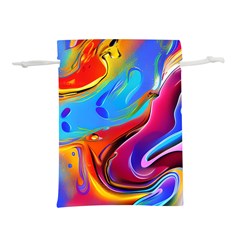 Abstract Fluid Art Lightweight Drawstring Pouch (l) by GardenOfOphir
