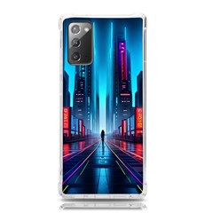 City People Cyberpunk Samsung Galaxy Note 20 Tpu Uv Case by Jancukart