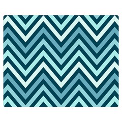 Chevron Vi One Side Premium Plush Fleece Blanket (medium) by GardenOfOphir