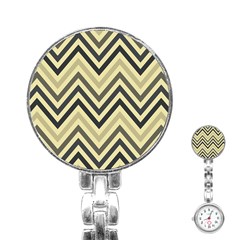 Mute Chevron Stainless Steel Nurses Watch by GardenOfOphir