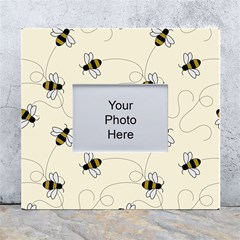 Insects Bees Digital Paper White Wall Photo Frame 5  X 7  by Semog4