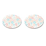 Background Pattern Texture Design Cufflinks (Oval) Front(Pair)