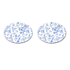 Background Pattern Graphic Cufflinks (oval) by Semog4