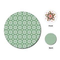Pattern 298 Playing Cards Single Design (round) by GardenOfOphir