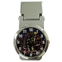 Abstract Visualization Graphic Background Textures Money Clip Watches by Jancukart