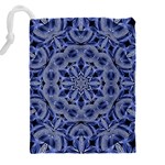 Mandala Pattern Rosette Kaleidoscope Abstract Drawstring Pouch (4XL) Back