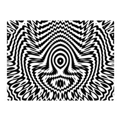 Monochrome Symmetry Abstract Premium Plush Fleece Blanket (mini) by Jancukart