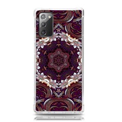 Rosette Kaleidoscope Mosaic Abstract Background Samsung Galaxy Note 20 Tpu Uv Case by Jancukart