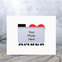 I Love Amber White Tabletop Photo Frame 4 x6  by ilovewhateva