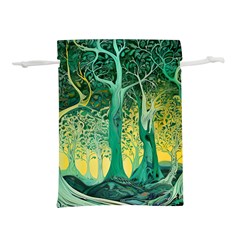 Nature Trees Forest Mystical Forest Jungle Lightweight Drawstring Pouch (l) by Ravend