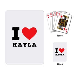 I Love Kayla Playing Cards Single Design (rectangle) by ilovewhateva