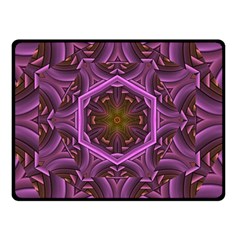Rosette Mosaic Kaleidoscope Abstract Background Two Sides Fleece Blanket (small) by Jancukart