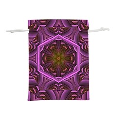 Rosette Mosaic Kaleidoscope Abstract Background Lightweight Drawstring Pouch (l) by Jancukart