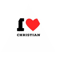 I Love Christian Wooden Puzzle Triangle by ilovewhateva