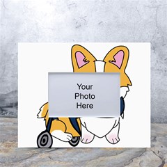 Puppy Cartoon Corgi White Tabletop Photo Frame 4 x6  by Semog4