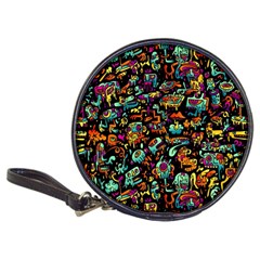 Cartoon Monster Pattern Abstract Background Classic 20-cd Wallets by Semog4