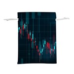 Flag Patterns On Forex Charts Lightweight Drawstring Pouch (L) Back