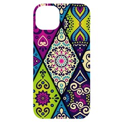 Ethnic Pattern Abstract Iphone 14 Plus Black Uv Print Case by Semog4