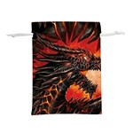 Dragon fire Lightweight Drawstring Pouch (M) Back