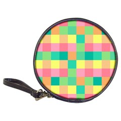 Checkerboard-pastel-squares- Classic 20-cd Wallets by Semog4