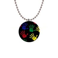 Handprints-hand-print-colourful 1  Button Necklace by Semog4