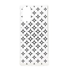 Star-curved-pattern-monochrome Samsung Galaxy Note 20 Tpu Uv Case by Semog4