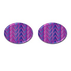 Geometric-background-abstract Cufflinks (oval) by Semog4