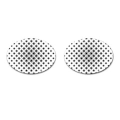 Stylized-flower-floral-pattern Cufflinks (oval) by Semog4
