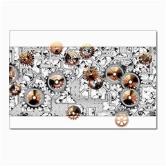 Gears Movement Machine Postcards 5  X 7  (pkg Of 10) by Semog4