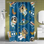 Seamless Pattern Funny Astronaut Outer Space Transportation Shower Curtain 48  x 72  (Small)  Curtain(48  X 72 ) - 42.18 x64.8  Curtain(48  X 72 )