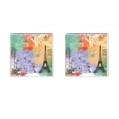 Scrapbook Paris Vintage France Cufflinks (square) by Salman4z
