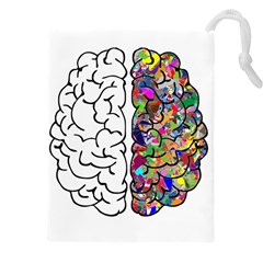 Brain Mind Aianatomy Drawstring Pouch (5xl) by Salman4z