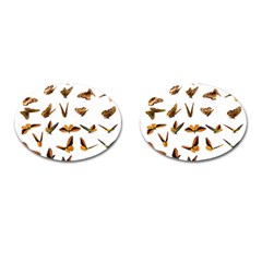 Butterfly Butterflies Insect Swarm Cufflinks (oval) by Salman4z