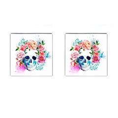 Day Of The Dead Skull Art Cufflinks (square) by Salman4z