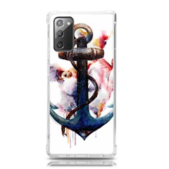 Anchor Watercolor Painting Tattoo Art Anchors And Birds Samsung Galaxy Note 20 Tpu Uv Case by Salman4z