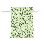 Multicolored Chemical Bond Illustration Chemistry Formula Science Lightweight Drawstring Pouch (M) Front
