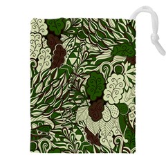 Texture Ornament Pattern Seamless Paisley Drawstring Pouch (5xl) by Salman4z