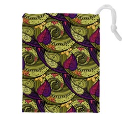 Pattern Vector Texture Style Garden Drawn Hand Floral Drawstring Pouch (5xl) by Salman4z
