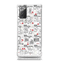 White Printer Paper With Text Overlay Humor Dark Humor Infographics Samsung Galaxy Note 20 Tpu Uv Case by Salman4z