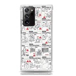 White Printer Paper With Text Overlay Humor Dark Humor Infographics Samsung Galaxy Note 20 Ultra TPU UV Case Front