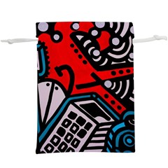 Multicolored Doodle Art Street Art Lightweight Drawstring Pouch (xl) by Salman4z