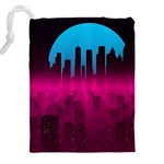 Futuristic Cityscape Drawstring Pouch (4XL) Back