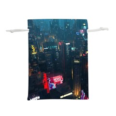 Cityscape Digital Art Lightweight Drawstring Pouch (m) by Salman4z